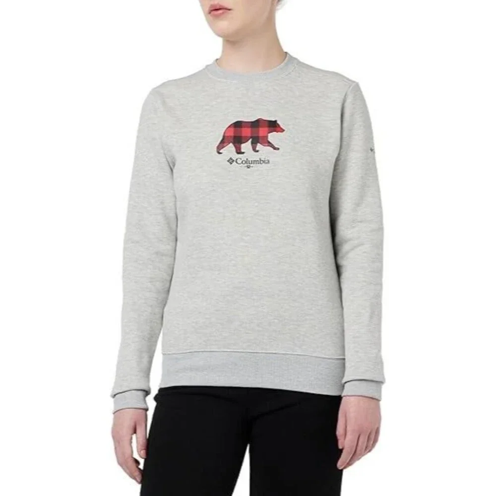 Women's Hart Mountain™ II Graphic Crew Sweatshirt Grey New Size M #558